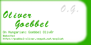 oliver goebbel business card
